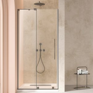 Душевая дверь Vincea Walk-In Вороненая сталь / Прозрачное