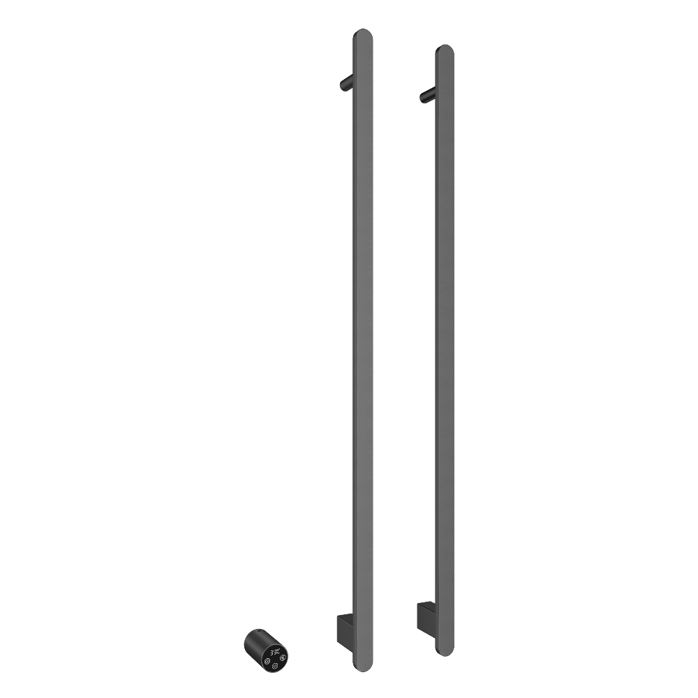 Полотенцесушитель электрический Vincea VTD-2VT1 34х100 Вороненая сталь